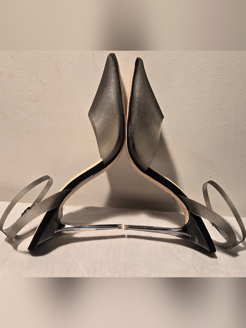 Jessica Simpson Silver Pointed-Toe Stiletto Heels - Picture 4 of 8